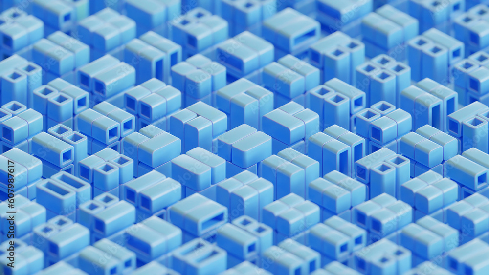 Fototapeta premium Cube Composition 3d Render Illustration Background 10