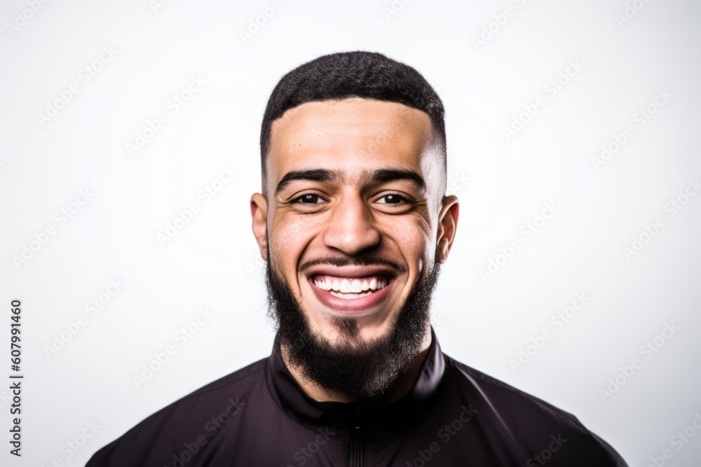 Portrait of a happy young man smiling isolated on a white background Portrait of a happy young man smiling isolated on a white background