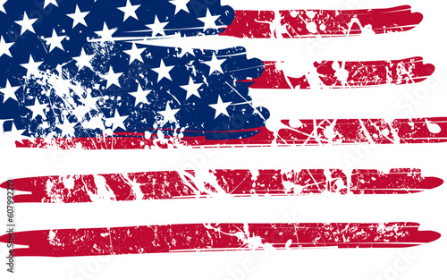 American flag background vector illustration