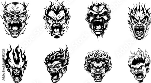 a hand-made illustration of tattoo designs
