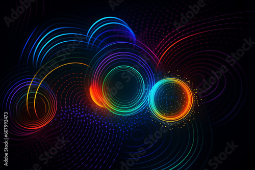 Generative ai. Abstract geometry pattern background,