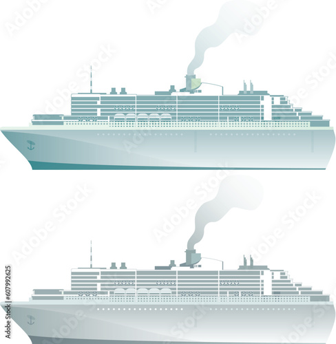 passenger liner pattern design.