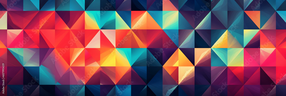 Geometric Object Pattern in Neo Colors Geometric Object Pattern in Neo Colors