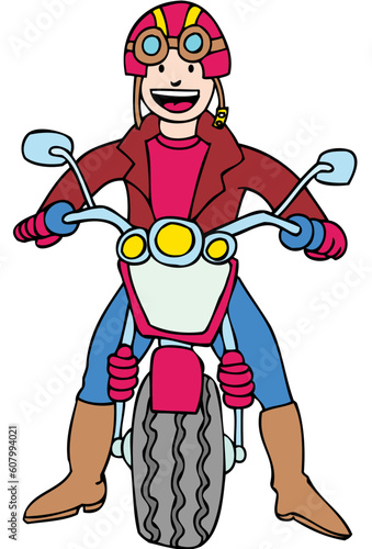 Man/boy sits on his dirt bike.