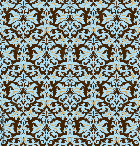 Seamless background from a floral ornament, Fashionable modern wallpaper or textile