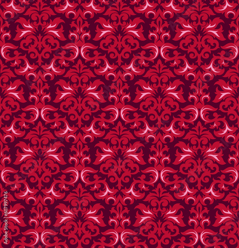 Seamless background from a floral ornament, Fashionable modern wallpaper or textile