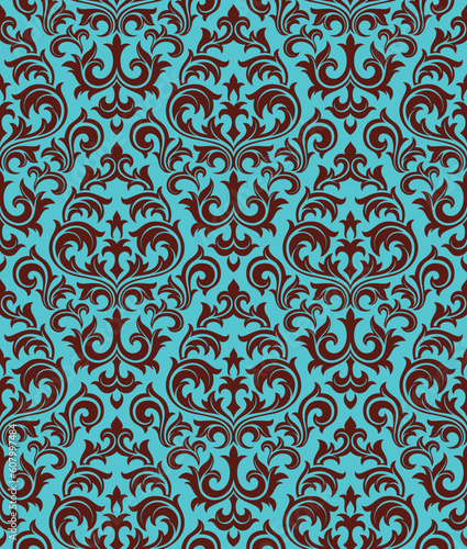 Seamless background from a floral ornament, Fashionable modern wallpaper or textile