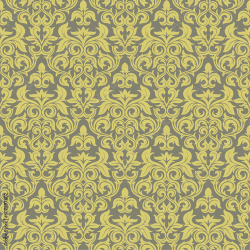 Seamless background from a floral ornament, Fashionable modern wallpaper or textile