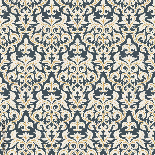 Seamless background from a floral ornament, Fashionable modern wallpaper or textile