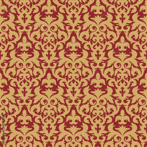 Seamless background from a floral ornament, Fashionable modern wallpaper or textile