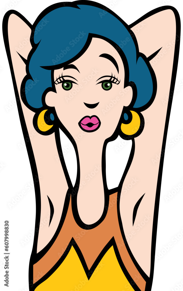 Short haired girl isolated on a white background. Short haired girl isolated on a white background.