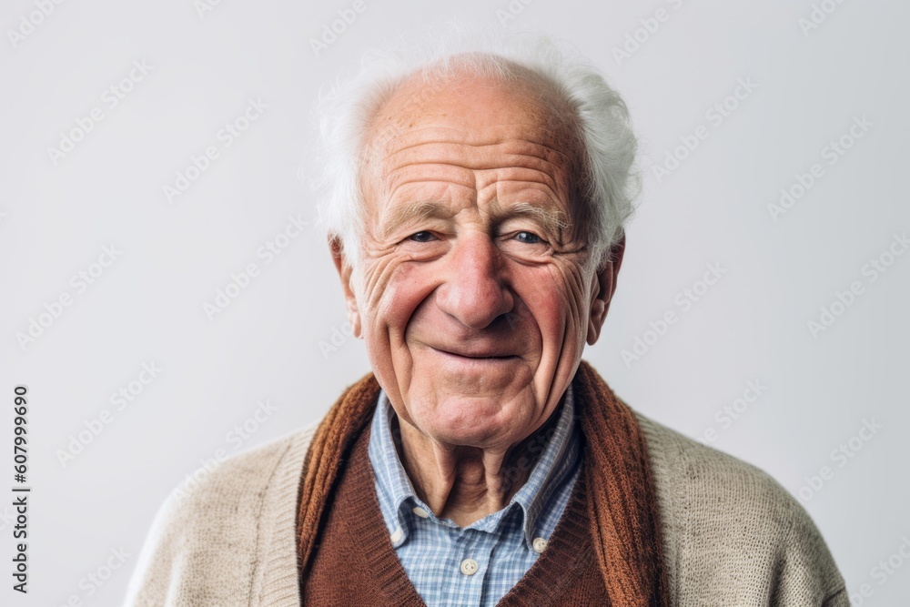 Portrait of a senior man smiling and looking at the camera. Portrait of a senior man smiling and looking at the camera.