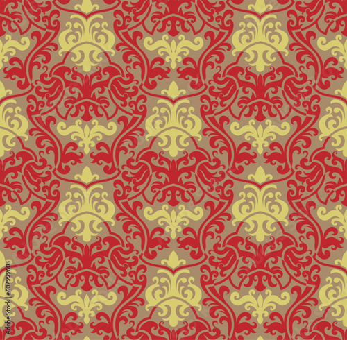 Seamless background from a floral ornament, Fashionable modern wallpaper or textile