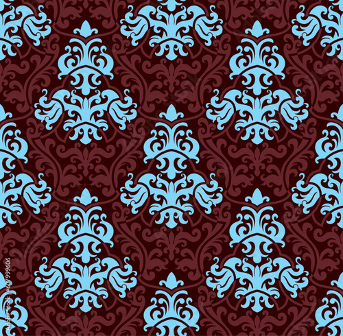 Seamless background from a floral ornament, Fashionable modern wallpaper or textile