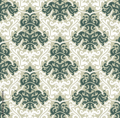 Seamless background from a floral ornament, Fashionable modern wallpaper or textile