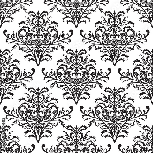 Seamless antique pattern  baroque design  full scalable vector graphic included Eps v8 and 300 dpi JPG and are very easy to edit.