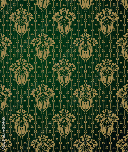 Vintage seamless structure. Wall-paper. Flower ornament.