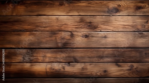 Brown wooden planks background. Backdrops of wooden planks. Created with Generative AI technology.