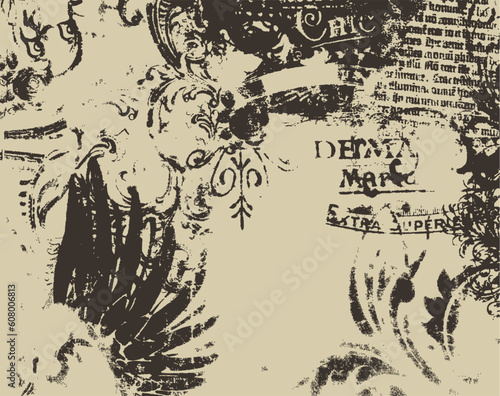 heraldic wing abstract background texture