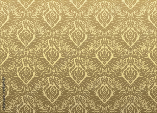 Decorative seamless floral beauty royal ornament
