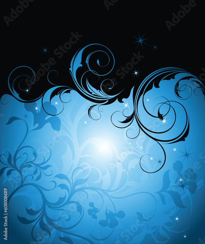 floral frame, this  illustration may be useful  as designer work