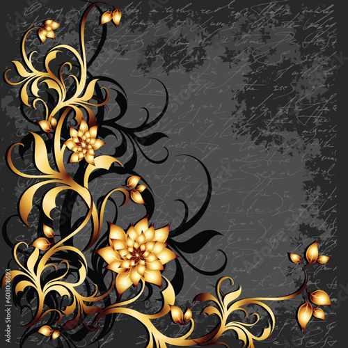 floral frame, this  illustration may be useful  as designer work