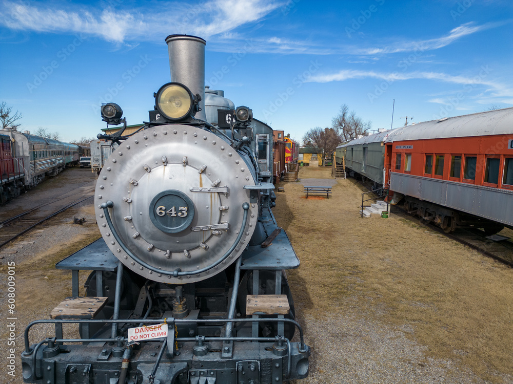Naklejka premium Train Museum in Town