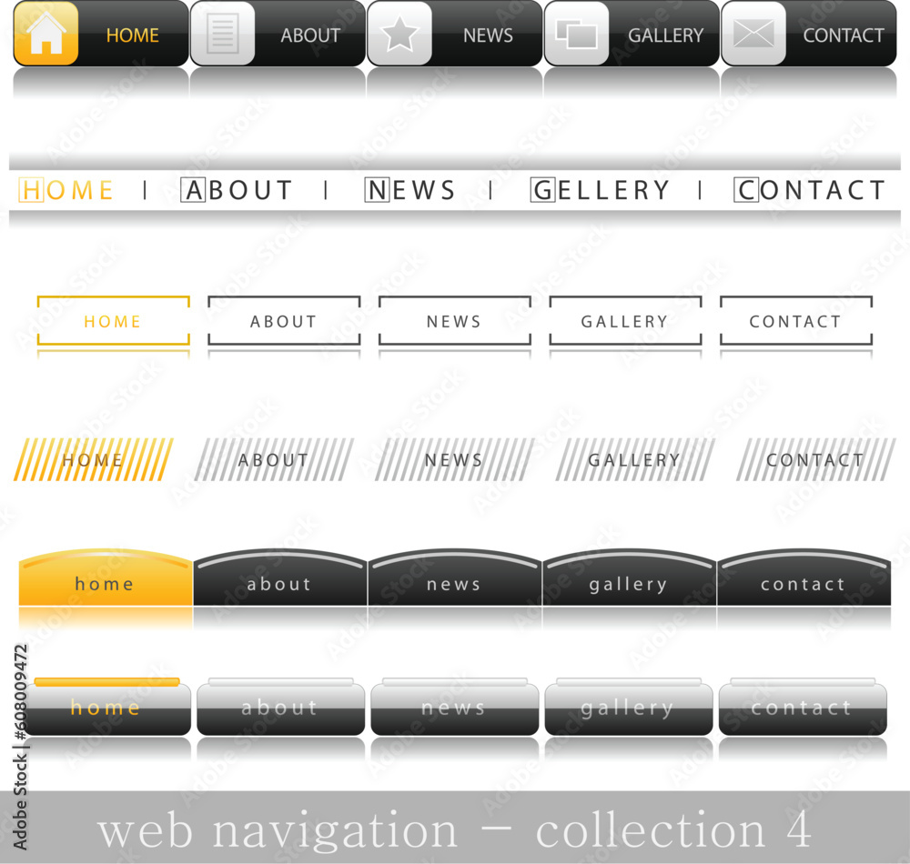 Obraz premium Web navigation