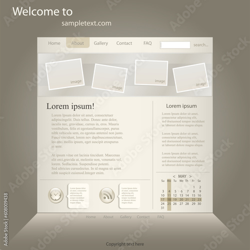 Website template