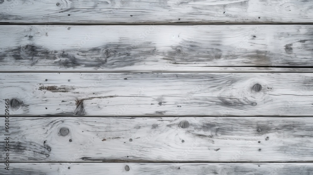 Fototapeta premium White wooden planks background. Backdrops of wooden planks. Created with Generative AI technology.