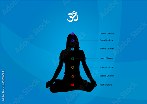 vector illustration of a yogi