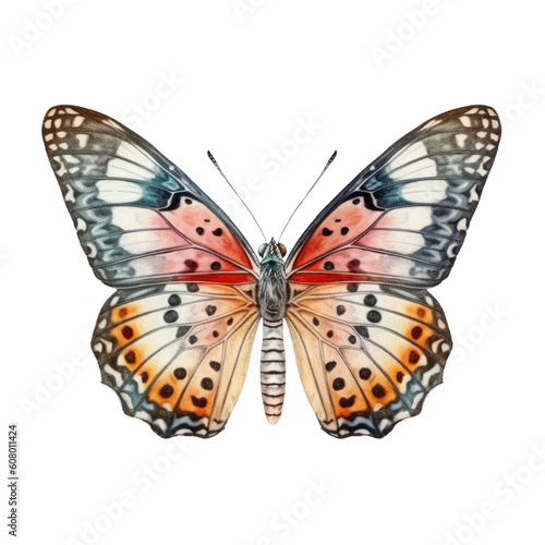 butterfly isolated on transparent background cutout © Papugrat