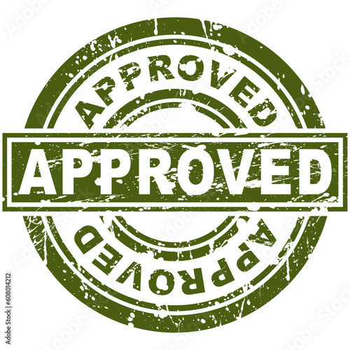 An image of a approved stamp.