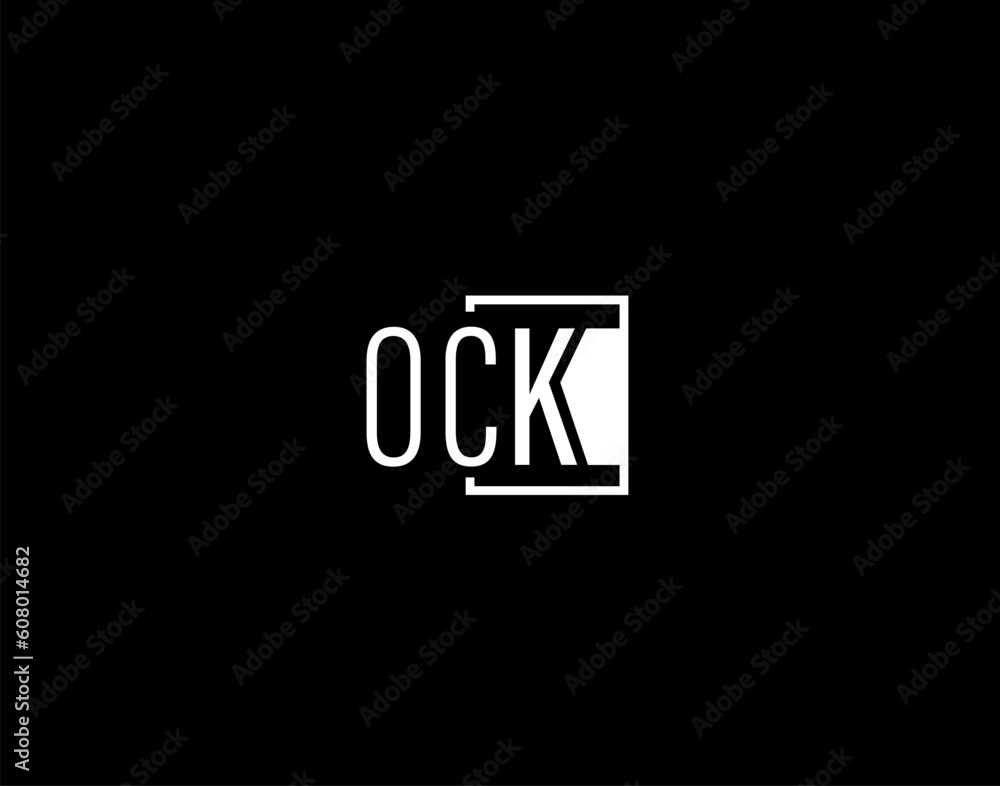OCK Logo and Graphics Design, Modern and Sleek Vector Art and Icons isolated on black background OCK Logo and Graphics Design, Modern and Sleek Vector Art and Icons isolated on black background