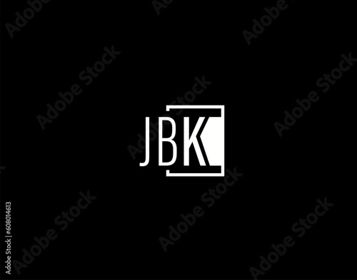 JBK Logo and Graphics Design, Modern and Sleek Vector Art and Icons isolated on black background