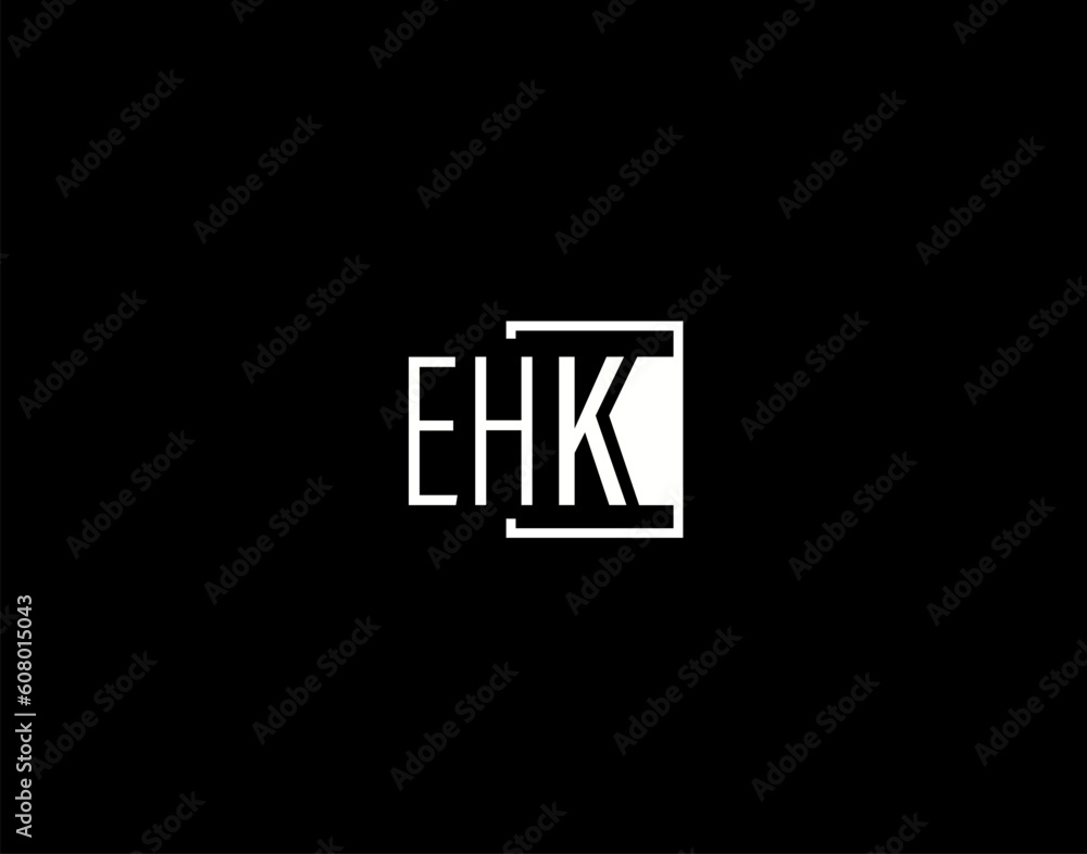 EHK Logo and Graphics Design, Modern and Sleek Vector Art and Icons isolated on black background EHK Logo and Graphics Design, Modern and Sleek Vector Art and Icons isolated on black background