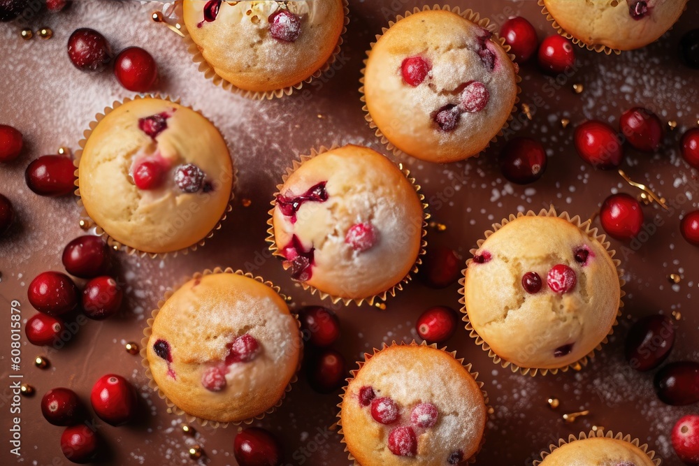Delicious Cranberry Muffins (Generative AI) Delicious Cranberry Muffins (Generative AI)