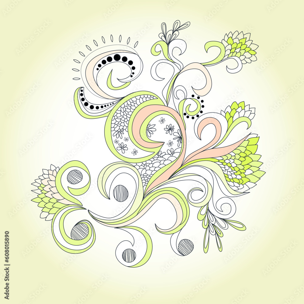 Vector floral element Vector floral element