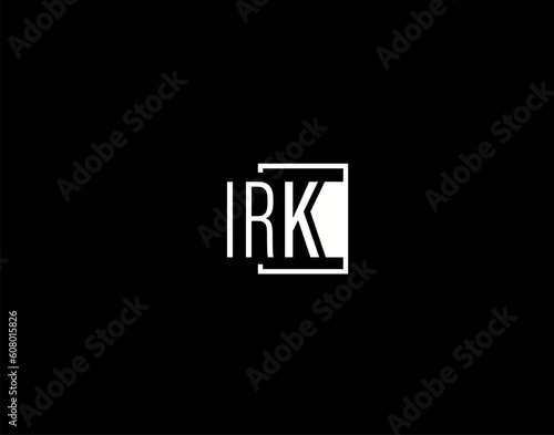 IRK Logo and Graphics Design, Modern and Sleek Vector Art and Icons isolated on black background