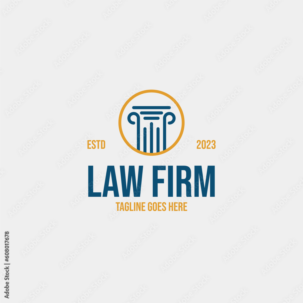 Creative legal pillar column logo design for lawfirm business vector concept Illustration idea Creative legal pillar column logo design for lawfirm business vector concept Illustration idea