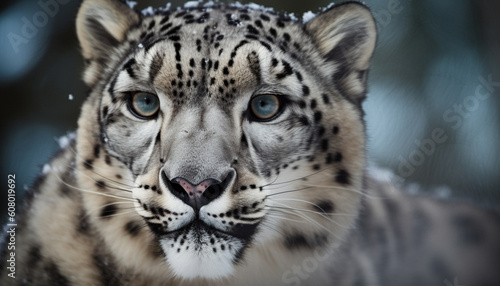 portrait of a leopard generative art