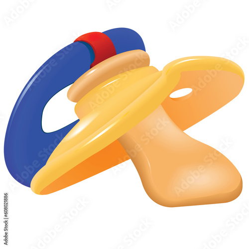 Children's dummy for the baby in a vector