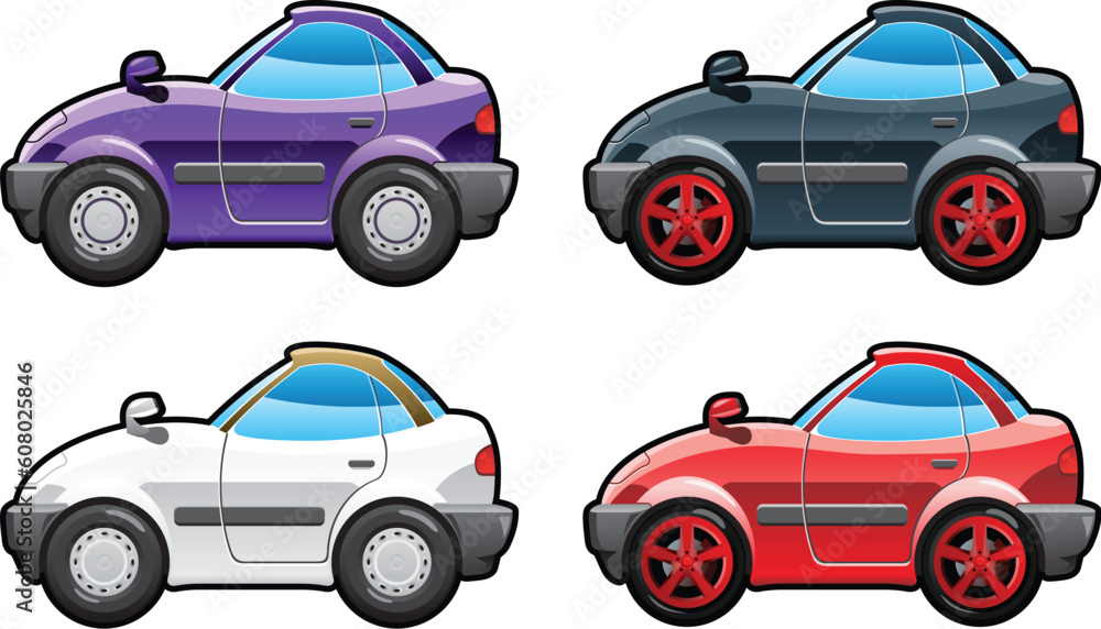 Fototapeta premium sport car. part of my collections of Car body style. Simple gradients only - no gradient mesh.