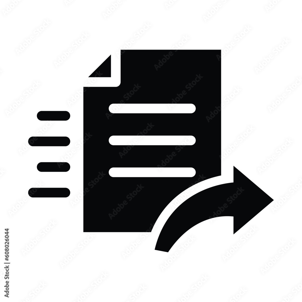 document share glyph icon illustration vector graphic document share glyph icon illustration vector graphic