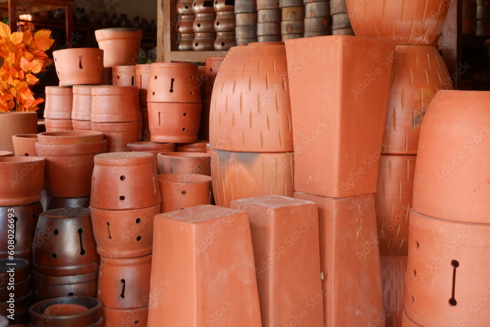 Traditional pottery from Central Java, Indonesia Traditional pottery from Central Java, Indonesia