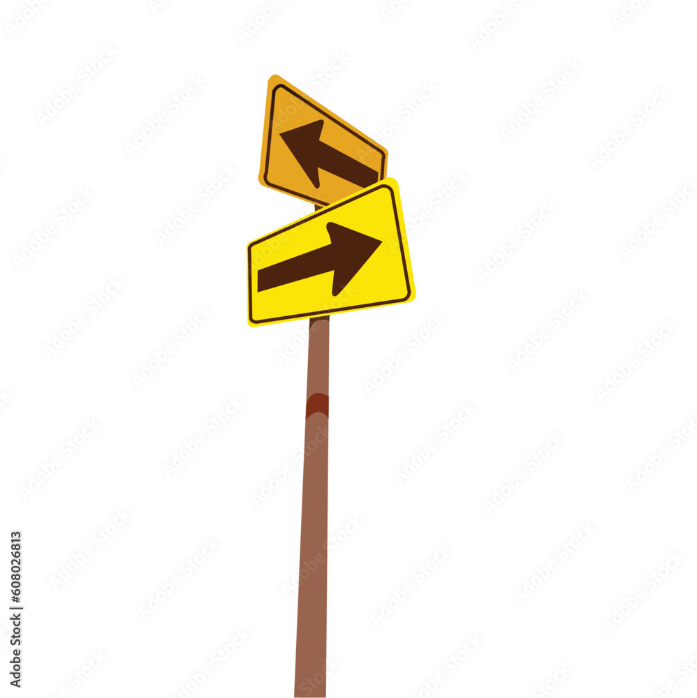 Traffic sign on a white background. Vector Traffic sign on a white background. Vector