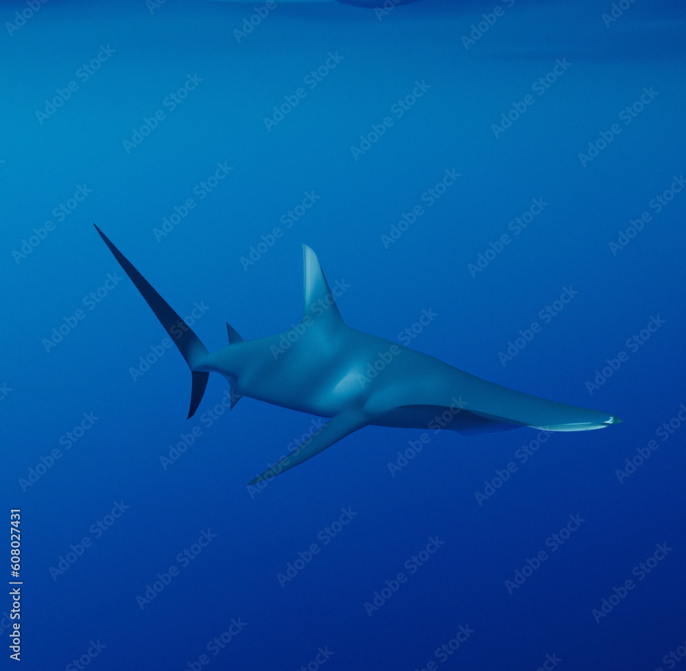 Thresher Shark swimming in the Sea of the Philippines
AI
