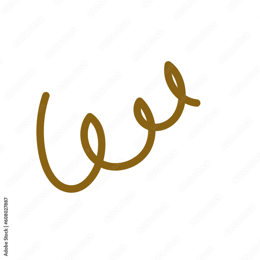 Obraz premium Neutral Squiggly Doodle Vectors
