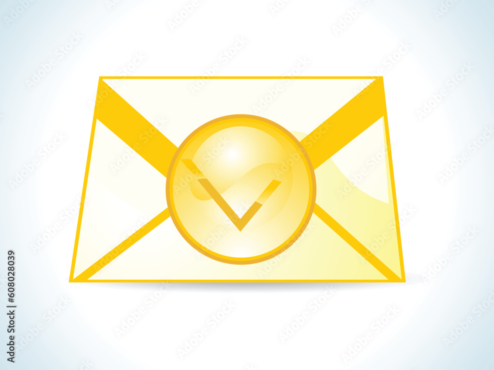 abstract mail icon with blue back ground abstract mail icon with blue back ground