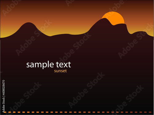 Sunset card